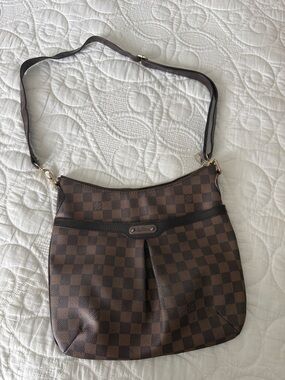 Brown Check Crossbody Bag